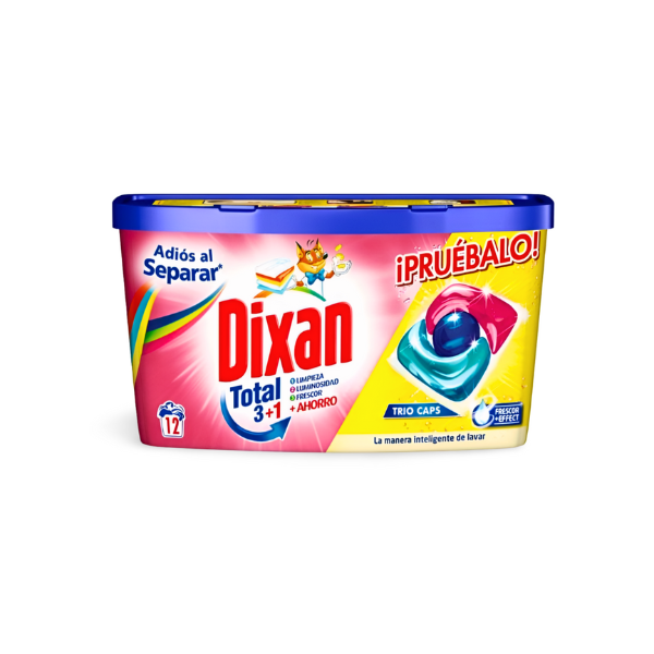 Dixan detergente trio caps Adiós al separar 12uds